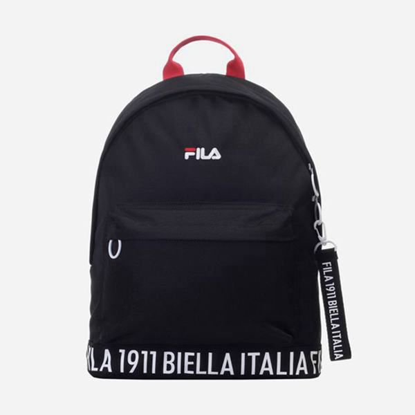 Mochila Fila Niños Negras - Lettering Round - España 237145KJT